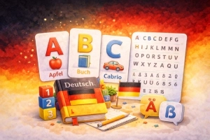 آشنایی کامل با الفبای زبان آلمانی + تلفظ صوتی