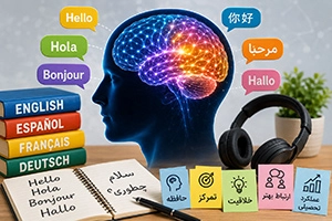 فواید یادگیری زبان جدید برای مغز | تأثیر زبان‌ آموزی بر ذهن