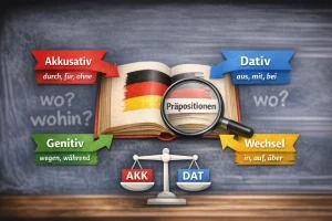 حروف اضافه در زبان آلمانی ( کاربردها + مثال)