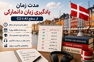 مدت زمان یادگیری زبان دانمارکی (جدول زمان‌بندی A1 تا C2)