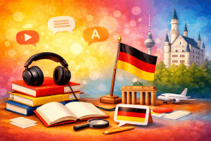 200 لغت پرکاربرد و ضروری آلمانی (تلفظ فارسی + معنی)