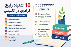 اشتباهات رایج گرامری در زبان انگلیسی | مثال و نکات کاربردی