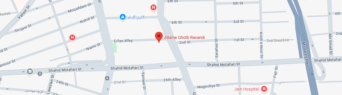 نقشه آموزشگاه قطب راوندی