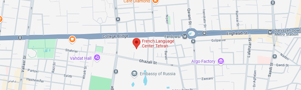 نقشه آموزشگاه CLF