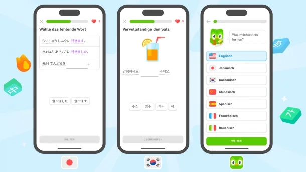 Duolingo اپلیکیشن یادگیری زبان آلمانی