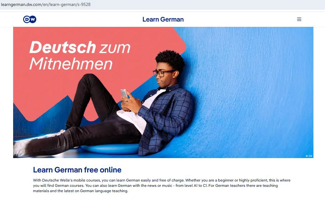 سایت Deutsche Welle منبع رایگان برای یادگیری زبان آلمانی