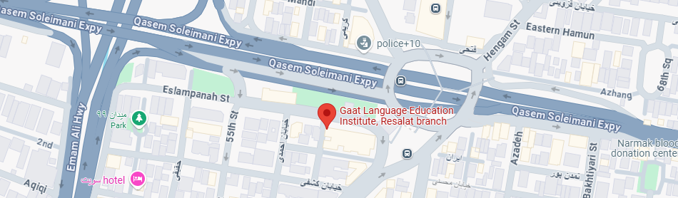 نقشه آموزشگاه زبان گات رسالت