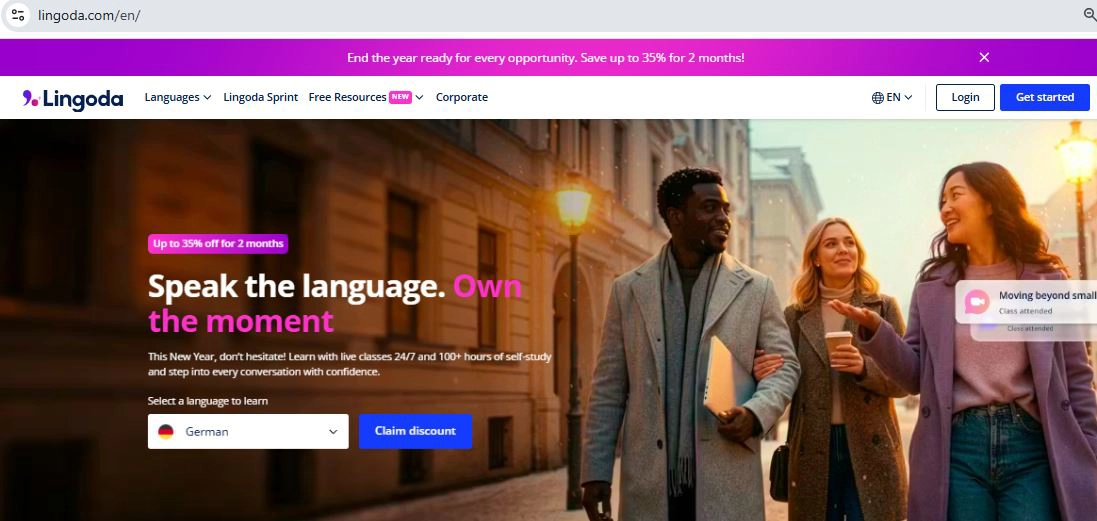 سایت Lingoda سایت آموزش زبان آلمانی برای مهاجرت 