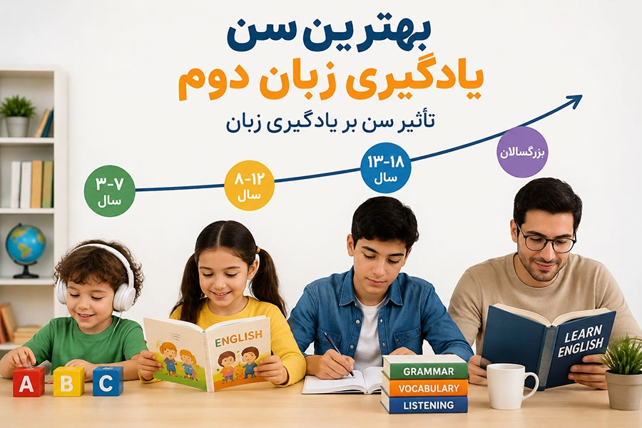 یادگیری زبان دوم از کودکی تا بزرگسالی