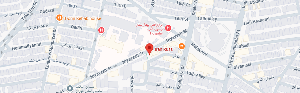 نقشه آموزشگاه ایران روس