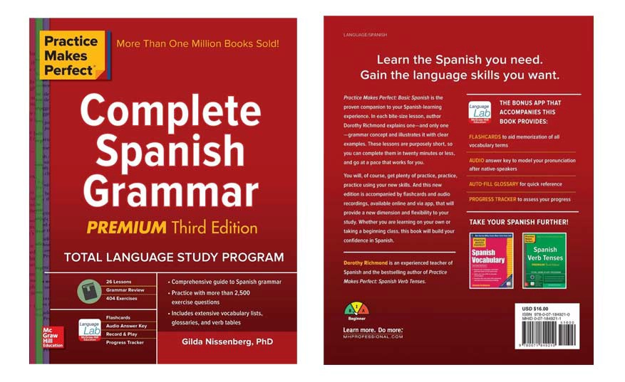 کتاب Practice Makes Perfect (گرامر) برای یادگیری زبان اسپانیایی