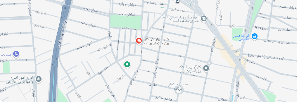 نقشه خانه کودکان برتر تهران