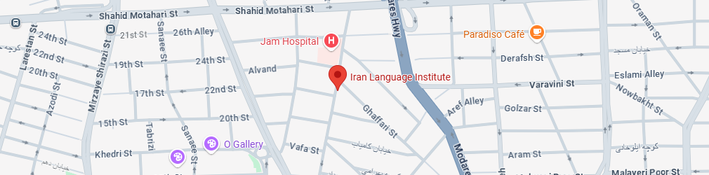 تصویر نقشه کانون زبان ایران