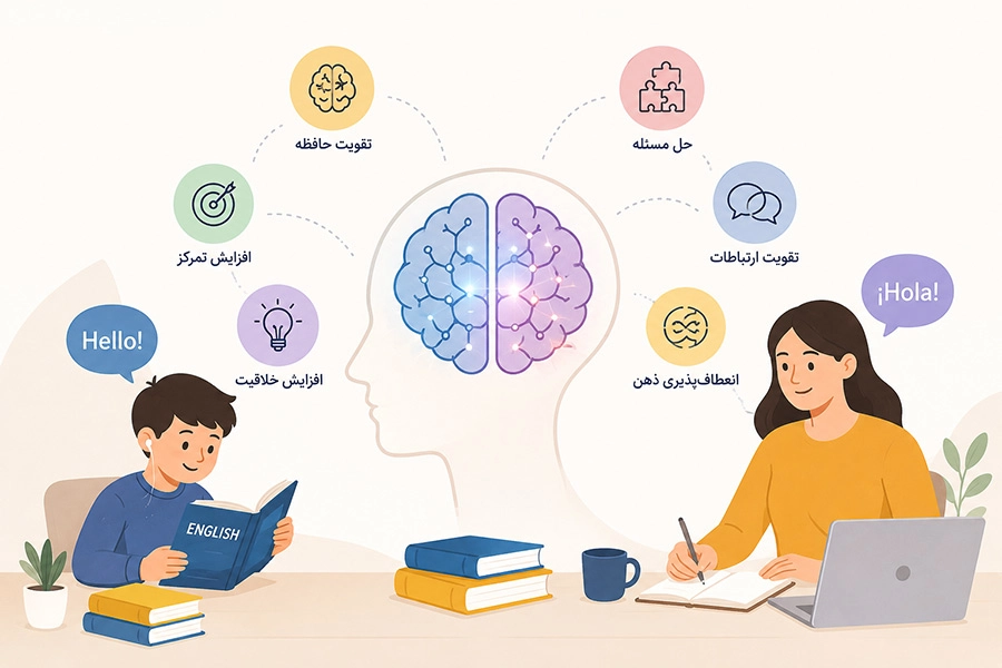 فواید یادگیری زبان جدید برای مغز و حافظه