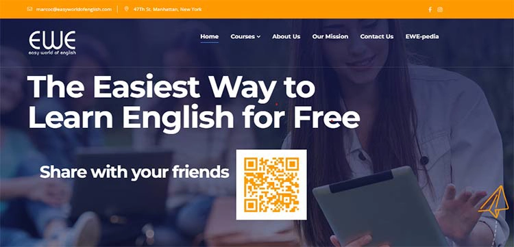 وب سایت Easyworldofenglish برای آموزش زبان انگلیسی