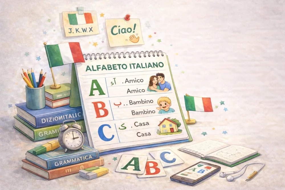 حروف الفبای ایتالیایی صوتی