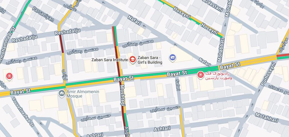 لوکیشن آموزشگاه زبان سرا